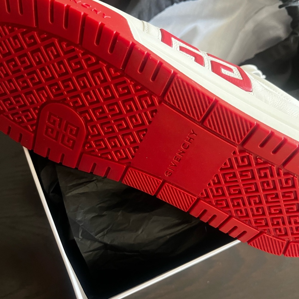 Authentic Brand new Givenchy Leather Sneaker Red and White